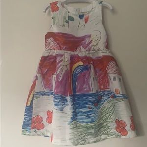 Playful sateen dress